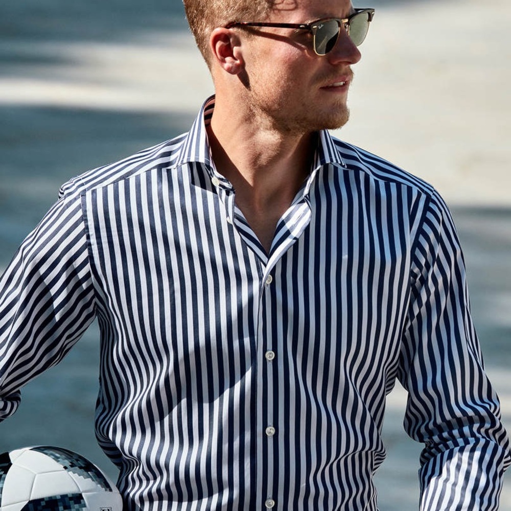 COPY - Zara Men’s Slim Fit Striped Shirt NWT